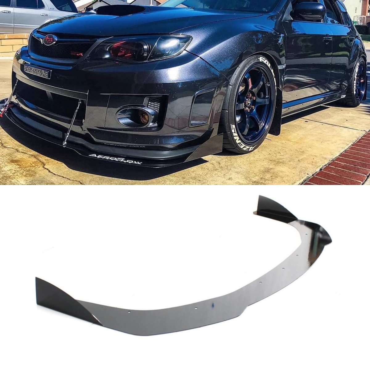 AeroflowDynamics 2008 - 2014 Subaru Wrx/Sti Front Splitter V2 - JDMuscleFront Wind SplitterAFD-08WRX-AL-SPLT-V2-STISTI LIP