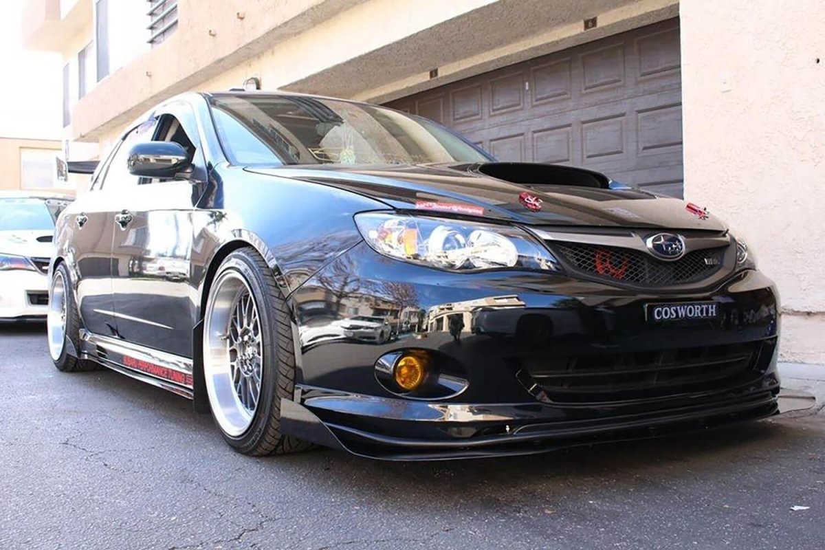AeroflowDynamics 2008 - 2014 Subaru Wrx/Sti Front Splitter V2 - JDMuscleFront Wind SplitterAFD-08WRX-AL-SPLT-V2-STISTI LIP