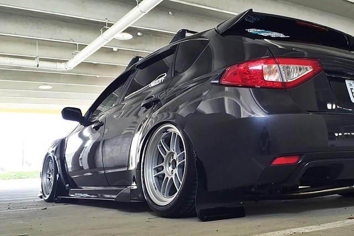 AeroflowDynamics 2008 - 2014 Subaru Wrx/Sti Side Skirt Extensions V2 - JDMuscleSide SkirtsAFD-08WRX-AL-SS-EXT-V2