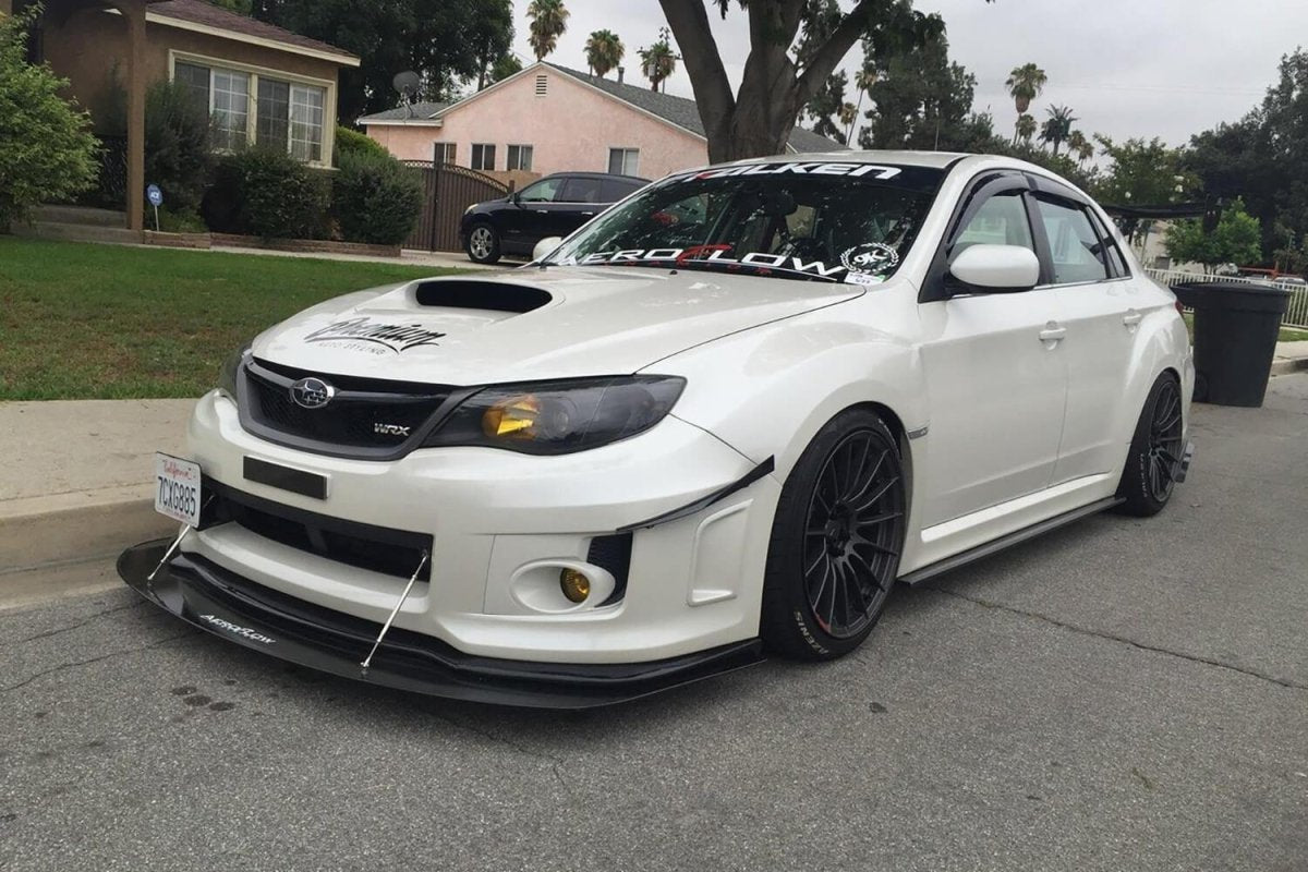 AeroflowDynamics 2008 - 2014 WRX/STI Side Skirt Extension (Carbon Fiber) - JDMuscleSide Skirtsafdsku-5617053699