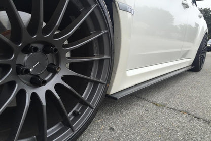 AeroflowDynamics 2008 - 2014 WRX/STI Side Skirt Extension (Carbon Fiber) - JDMuscleSide Skirtsafdsku-5617053699