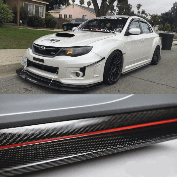 AeroflowDynamics 2008 - 2014 WRX/STI Side Skirt Extension (Carbon Fiber) - JDMuscleSide Skirtsafdsku-5617053699