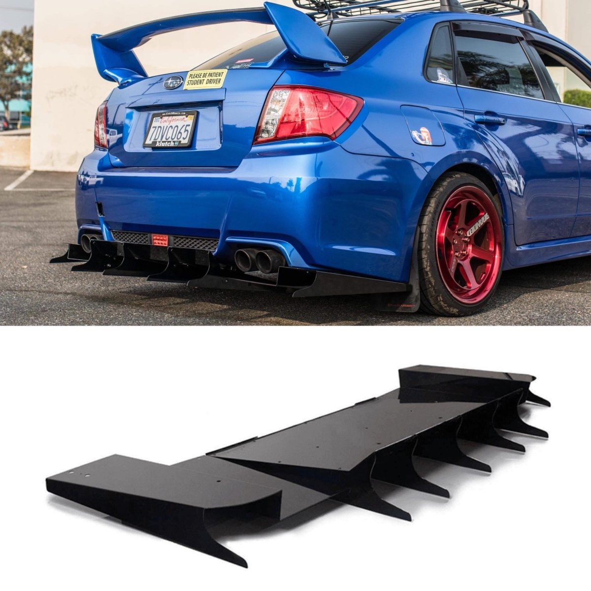 AeroflowDynamics 2011 - 2014 Subaru Wrx/Sti Rear Diffuser (Sedan V5) - JDMuscleDiffusers and Vortex Generatorssku-31805755523145