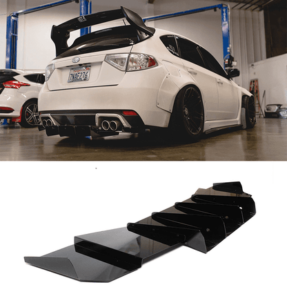 AeroflowDynamics 2011 - 2014 Subaru Wrx/Sti Rear Diffuser V2 (Hatchback Models Only) - JDMuscleDiffusers and Vortex Generatorssku-3338932256792Gloss jet black
