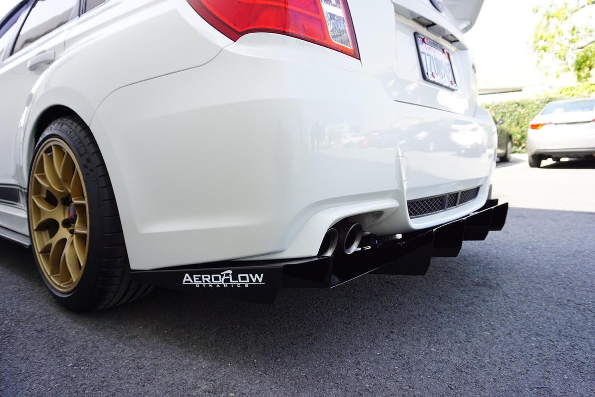 AeroflowDynamics 2011 - 2014 WRX/STI Rear Diffuser (Sedan Only V2) - JDMuscleDiffusers and Vortex Generatorssku-3366351699992Matte black
