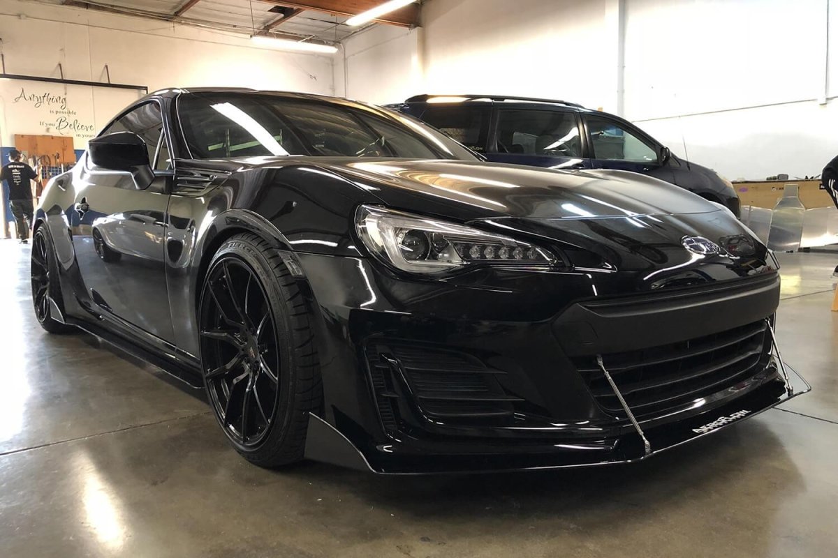 AeroflowDynamics 2013 - 2019 Subaru Brz Front Splitter V2 - JDMuscleFront Wind Splittersku-15917573251