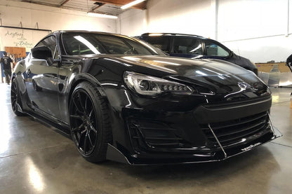AeroflowDynamics 2013 - 2019 Subaru Brz Front Splitter V2 - JDMuscleFront Wind Splittersku-15917573251