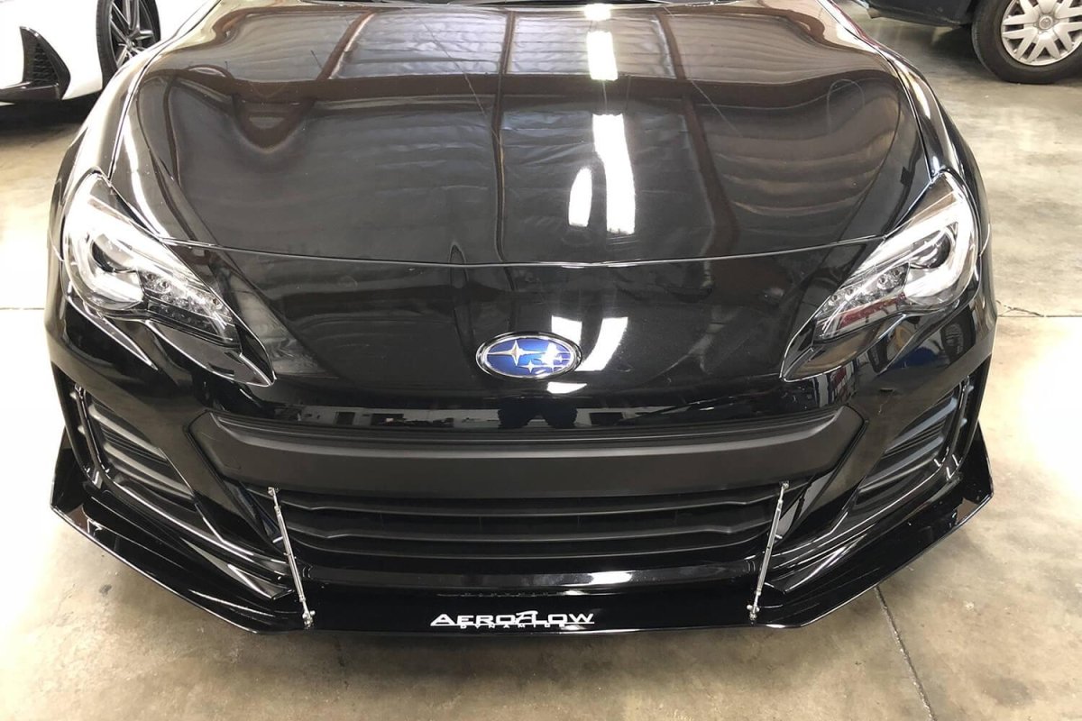 AeroflowDynamics 2013 - 2019 Subaru Brz Front Splitter V2 - JDMuscleFront Wind Splittersku-15917573251