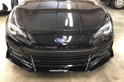 AeroflowDynamics 2013 - 2019 Subaru Brz Front Splitter V2 - JDMuscleFront Wind Splittersku-15917573251