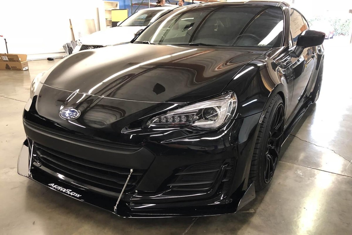 AeroflowDynamics 2013 - 2019 Subaru Brz Front Splitter V2 - JDMuscleFront Wind Splittersku-15917573251