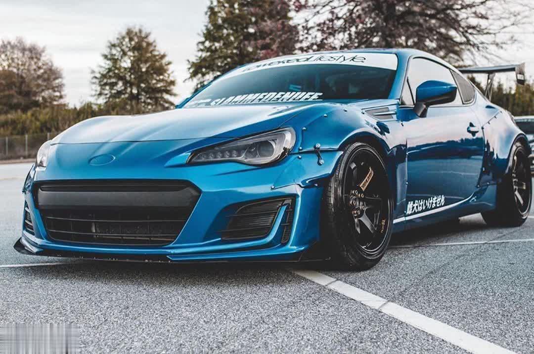 AeroflowDynamics 2013 - 2019 Subaru Brz Front Splitter V2 - JDMuscleFront Wind Splittersku-15917573251