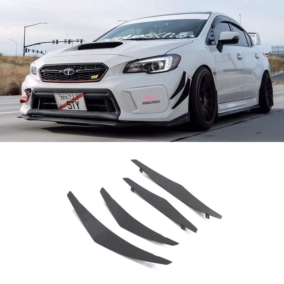 AeroflowDynamics 2015 - 2021 Subaru Wrx/Sti Canards V6 - JDMuscleCanardssku-1501272801304