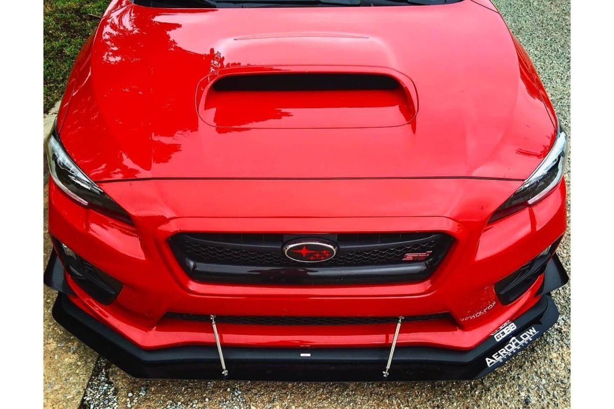 AeroflowDynamics 2015 - 2021 Subaru Wrx/Sti Front Splitter V1 - JDMuscleFront Wind SplitterAFD-VA-AL-SPLT-V1-STISTI LIPNo liner