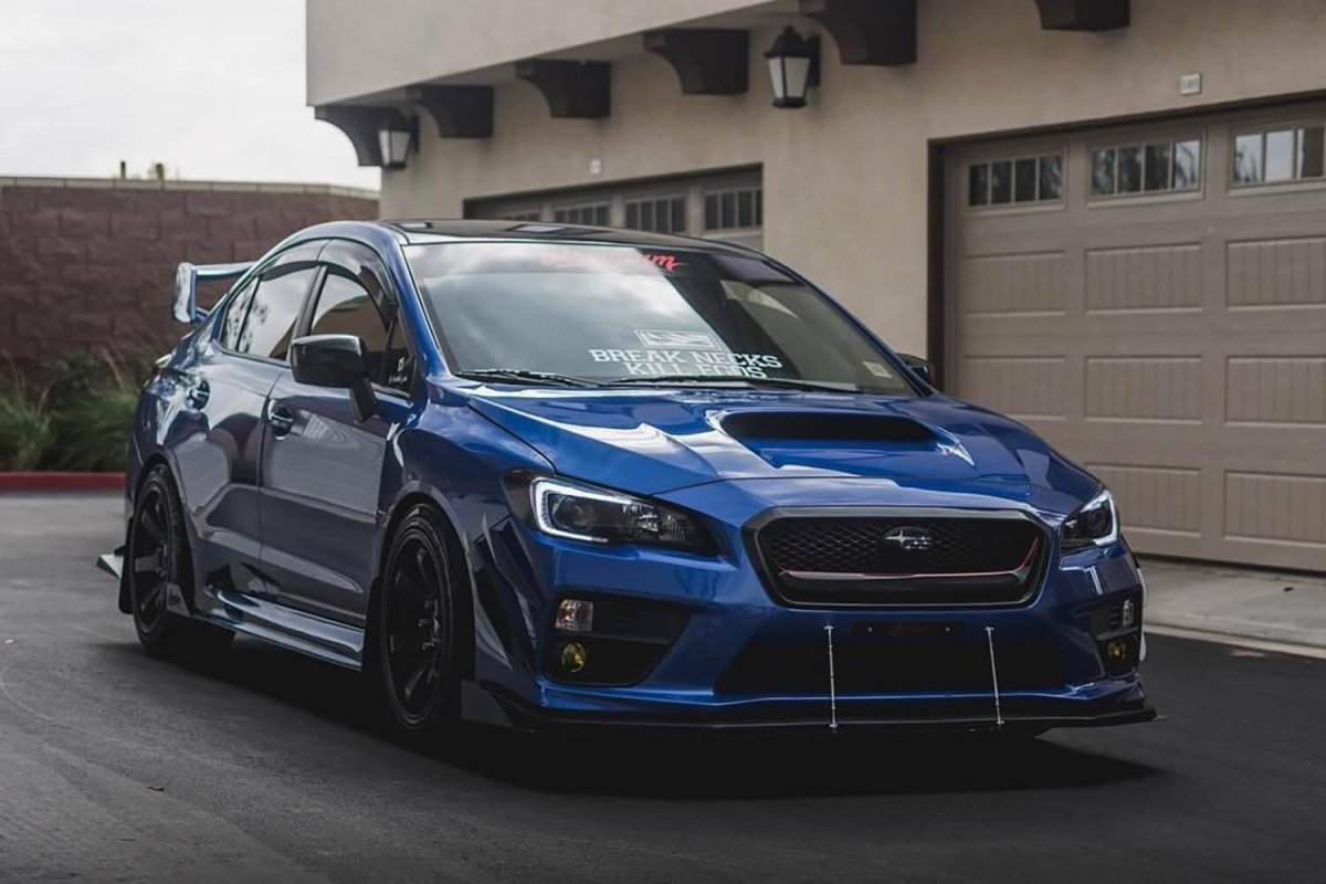 AeroflowDynamics 2015 - 2021 Subaru Wrx/Sti Front Splitter V2 - JDMuscleFront Wind Splittersku-42892616564952NO LIPNo Liner