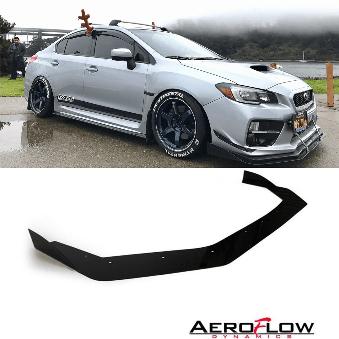 AeroflowDynamics 2015 - 2021 Subaru Wrx/Sti Front Splitter V2 - JDMuscleFront Wind Splittersku-42892616564952NO LIPNo Liner