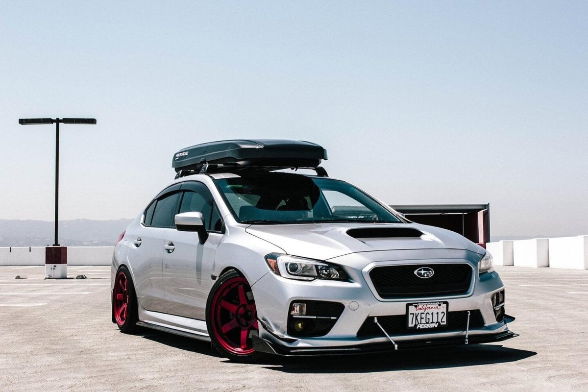 AeroflowDynamics 2015 - 2021 Subaru Wrx/Sti Front Splitter V2 - JDMuscleFront Wind Splittersku-42892616564952NO LIPNo Liner