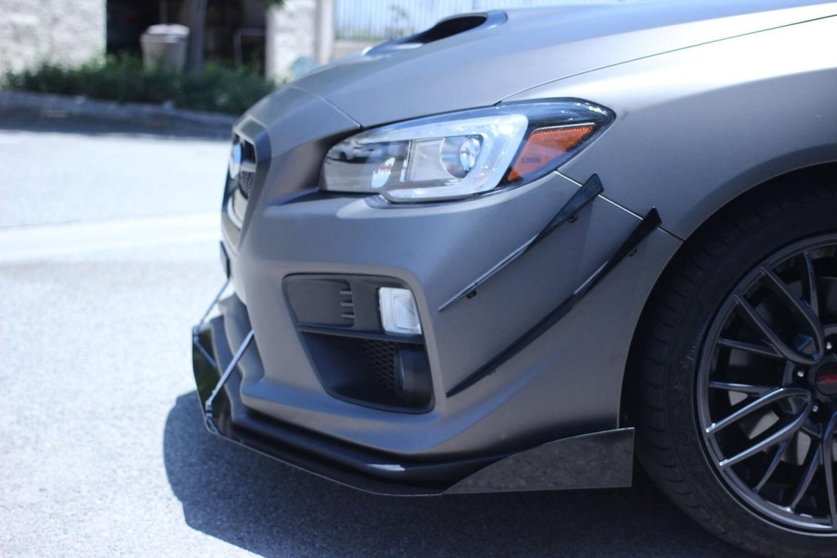 AeroflowDynamics 2015 - 2021 Subaru Wrx/Sti Front Splitter V2 - JDMuscleFront Wind Splittersku-42892616564952NO LIPNo Liner