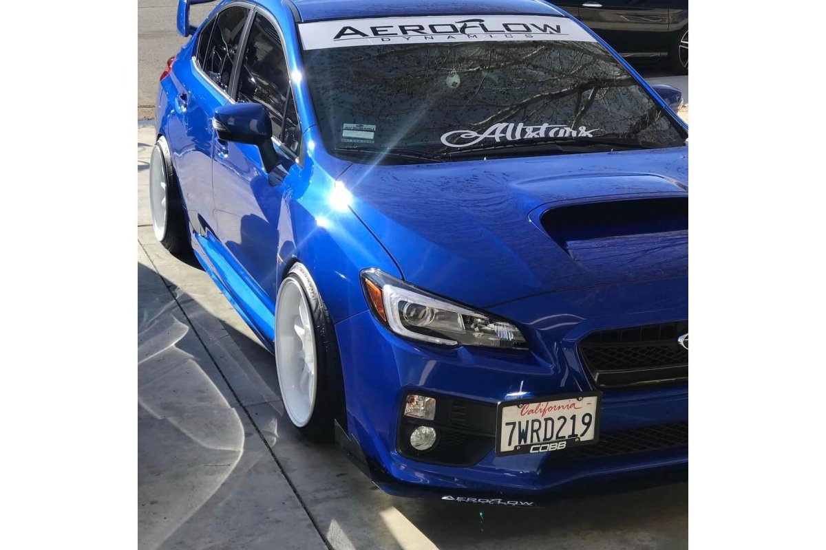 AeroflowDynamics 2015 - 2021 Subaru Wrx/Sti Front Splitter V3 - JDMuscleFront Wind Splittersku-31328435854STI LIPNo Liner