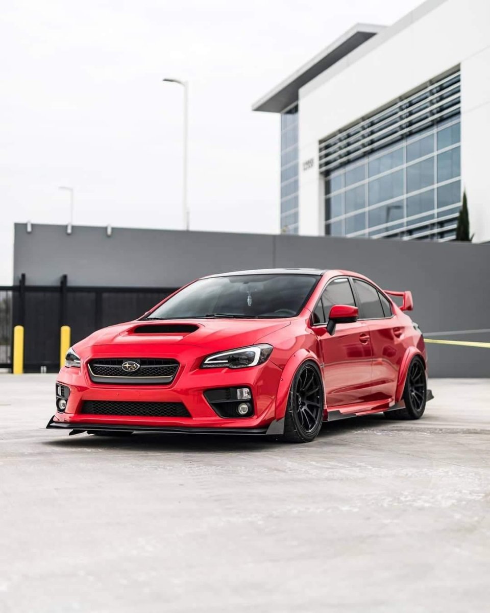 AeroflowDynamics 2015 - 2021 Subaru Wrx/Sti Front Splitter V3 - JDMuscleFront Wind Splittersku-31328435854STI LIPNo Liner