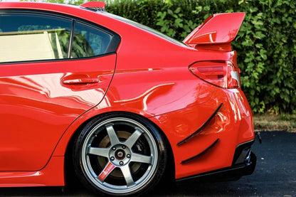 AeroflowDynamics 2015 - 2021 Subaru Wrx/Sti Rear Bumper Canards V1 - JDMuscleCanardssku-35752430798