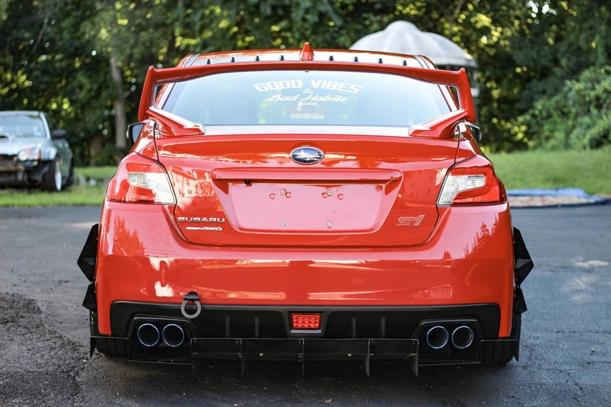 AeroflowDynamics 2015 - 2021 Subaru Wrx/Sti Rear Bumper Canards V1 - JDMuscleCanardssku-35752430798