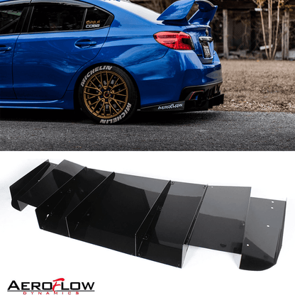 AeroflowDynamics 2015 - 2021 Subaru Wrx/Sti Rear Diffuser V2 - JDMuscleRear DiffusersAFD-VA-AL-DIFF-V2-GBKGloss jet black