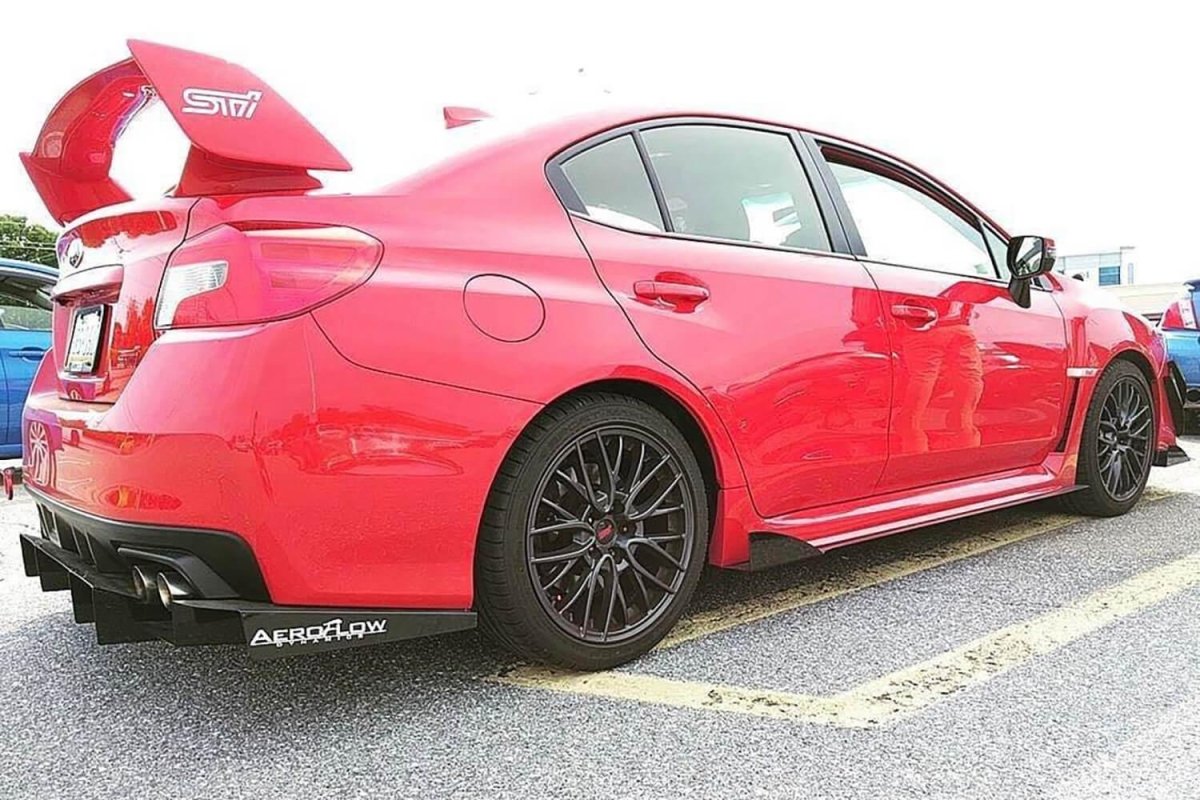 AeroflowDynamics 2015 - 2021 Subaru Wrx/Sti Rear Diffuser V2 - JDMuscleRear DiffusersAFD-VA-AL-DIFF-V2-GBKGloss jet black
