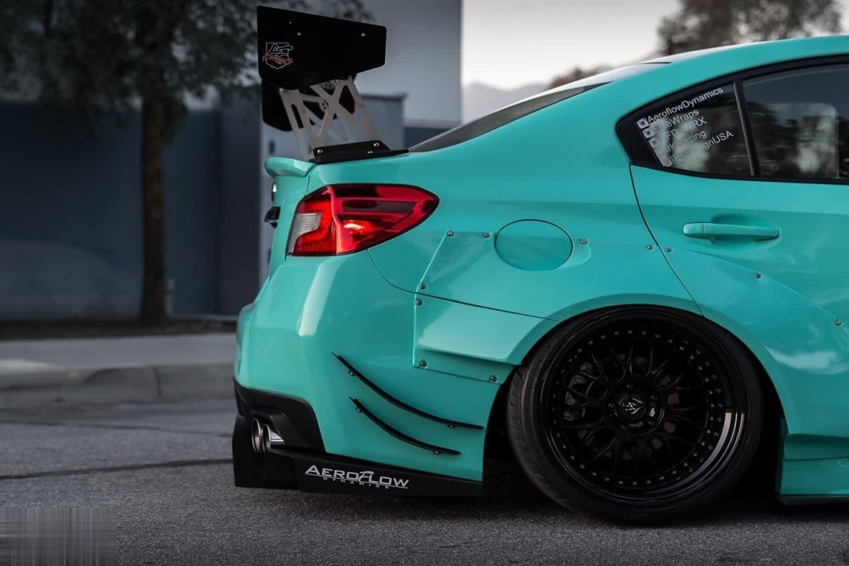 AeroflowDynamics 2015 - 2021 Subaru Wrx/Sti Rear Diffuser V2 - JDMuscleRear DiffusersAFD-VA-AL-DIFF-V2-GBKGloss jet black