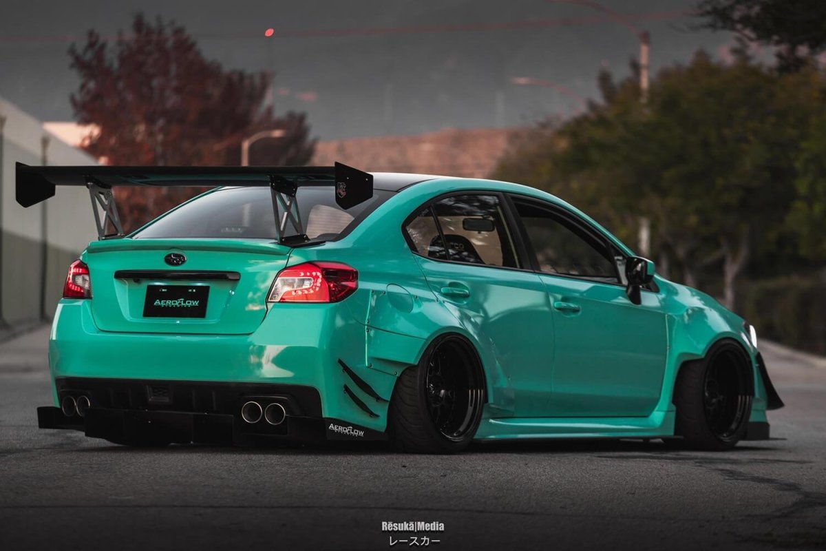 AeroflowDynamics 2015 - 2021 Subaru Wrx/Sti Rear Diffuser V2 - JDMuscleRear DiffusersAFD-VA-AL-DIFF-V2-GBKGloss jet black