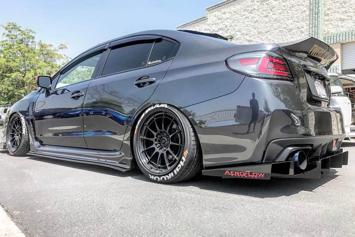 AeroflowDynamics 2015 - 2021 Subaru Wrx/Sti Rear Diffuser V2 - JDMuscleRear DiffusersAFD-VA-AL-DIFF-V2-GBKGloss jet black