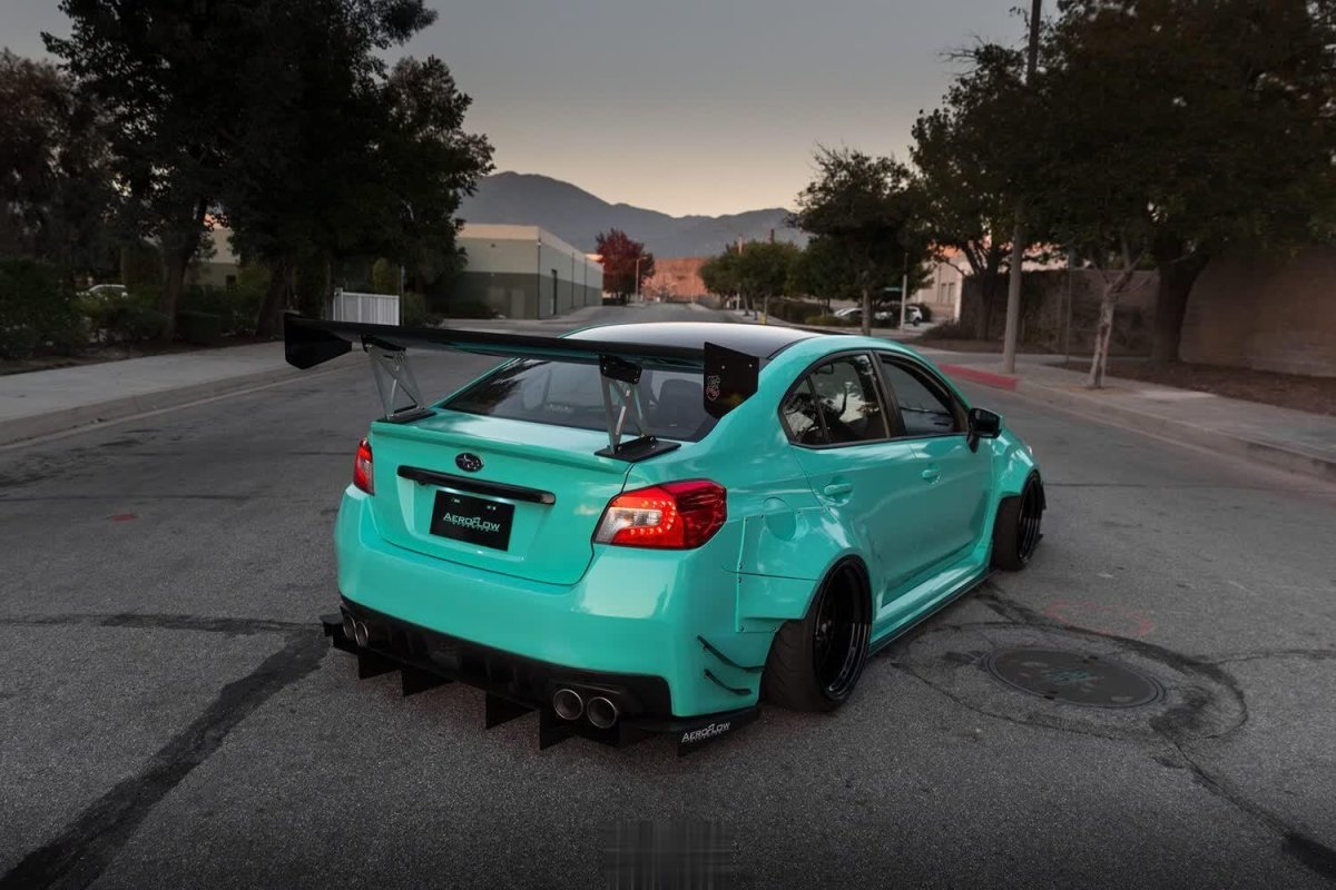 AeroflowDynamics 2015 - 2021 Subaru Wrx/Sti Rear Diffuser V2 - JDMuscleRear DiffusersAFD-VA-AL-DIFF-V2-GBKGloss jet black