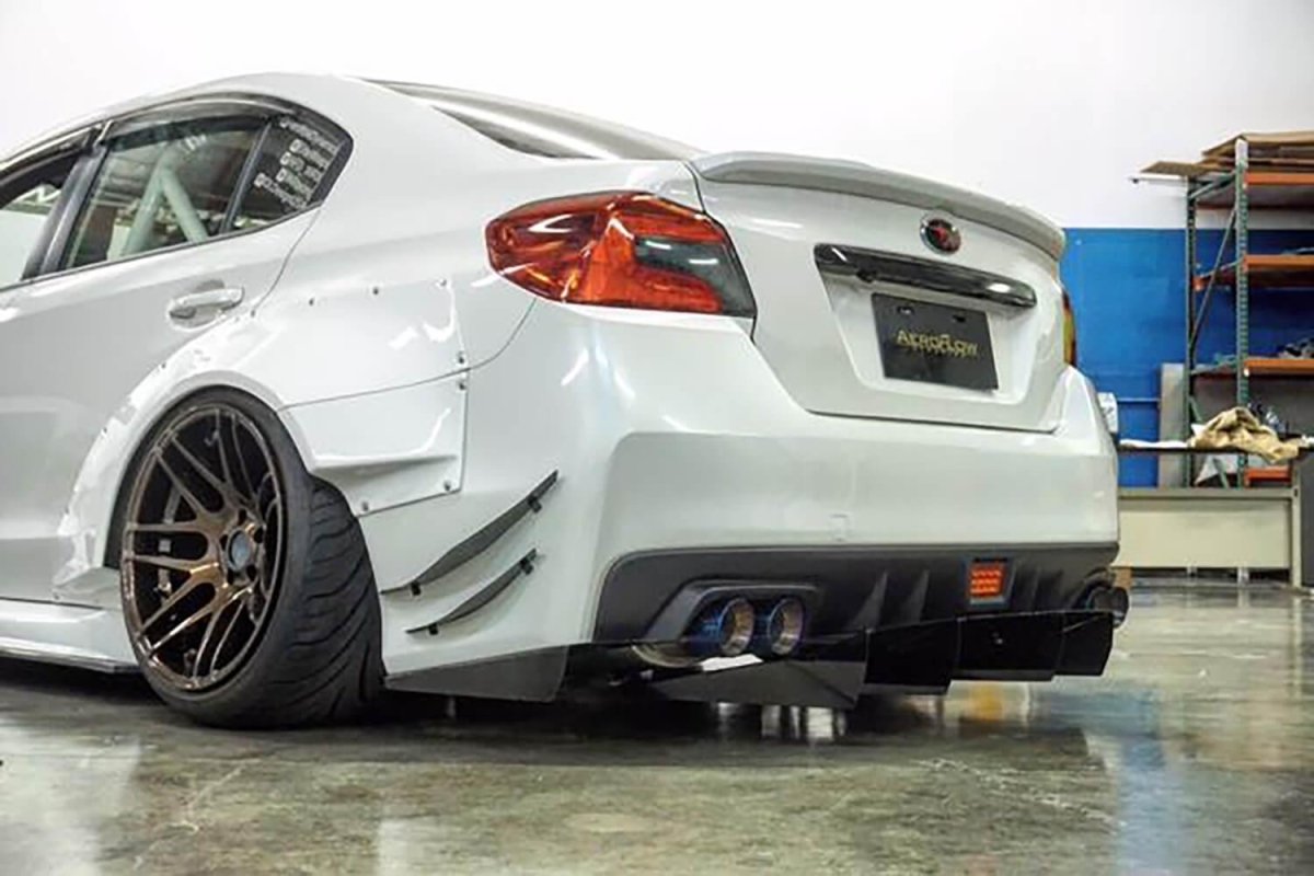 AeroflowDynamics 2015 - 2021 Subaru Wrx/Sti Rear Diffuser V3 - JDMuscleDiffusers and Vortex GeneratorsAFD-VA-AL-DIFF-V3-MIDV3 Middle Section