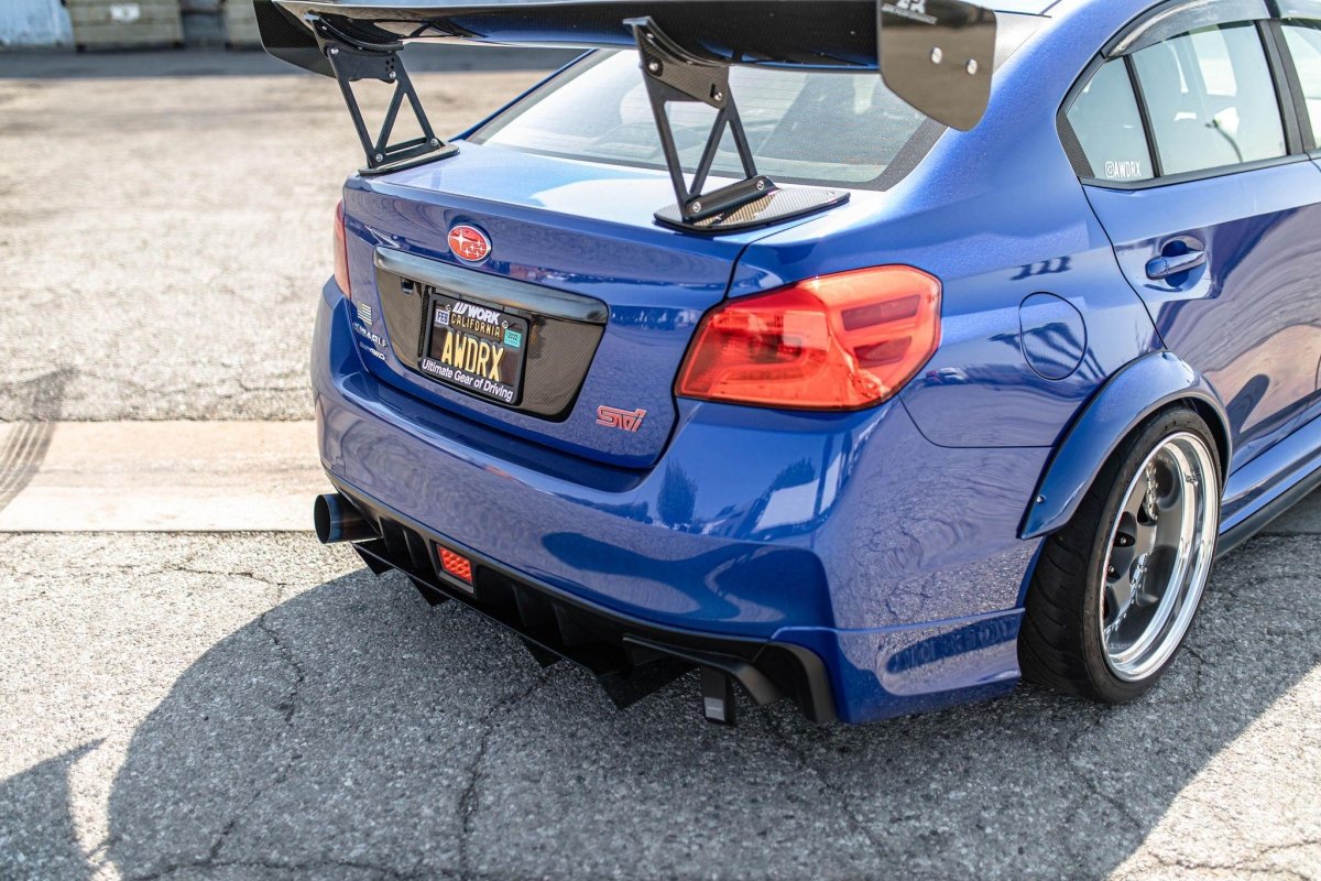 AeroflowDynamics 2015 - 2021 Subaru Wrx/Sti Rear Diffuser V6 - JDMuscleDiffusers and Vortex Generatorssku-45123215950040Gloss Black