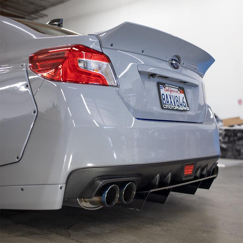 AeroflowDynamics 2015 - 2021 Subaru Wrx/Sti Rear Diffuser V6 - JDMuscleDiffusers and Vortex Generatorssku-45123215950040Gloss Black