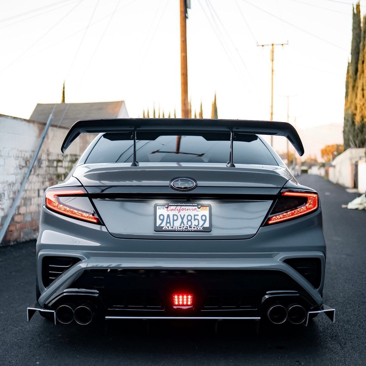 AeroflowDynamics 2015 - 2024 WRX Swan Neck Wing - JDMuscleSpoilers and WingsWRX-D4S-SWANGloss black