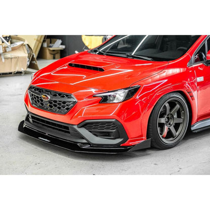 AeroflowDynamics 2022 - 2024 Subaru Wrx Front Splitter V2 - JDMuscleFront Wind Splitter22WRX-FRONTSPLITT-V2No LipNo Liner