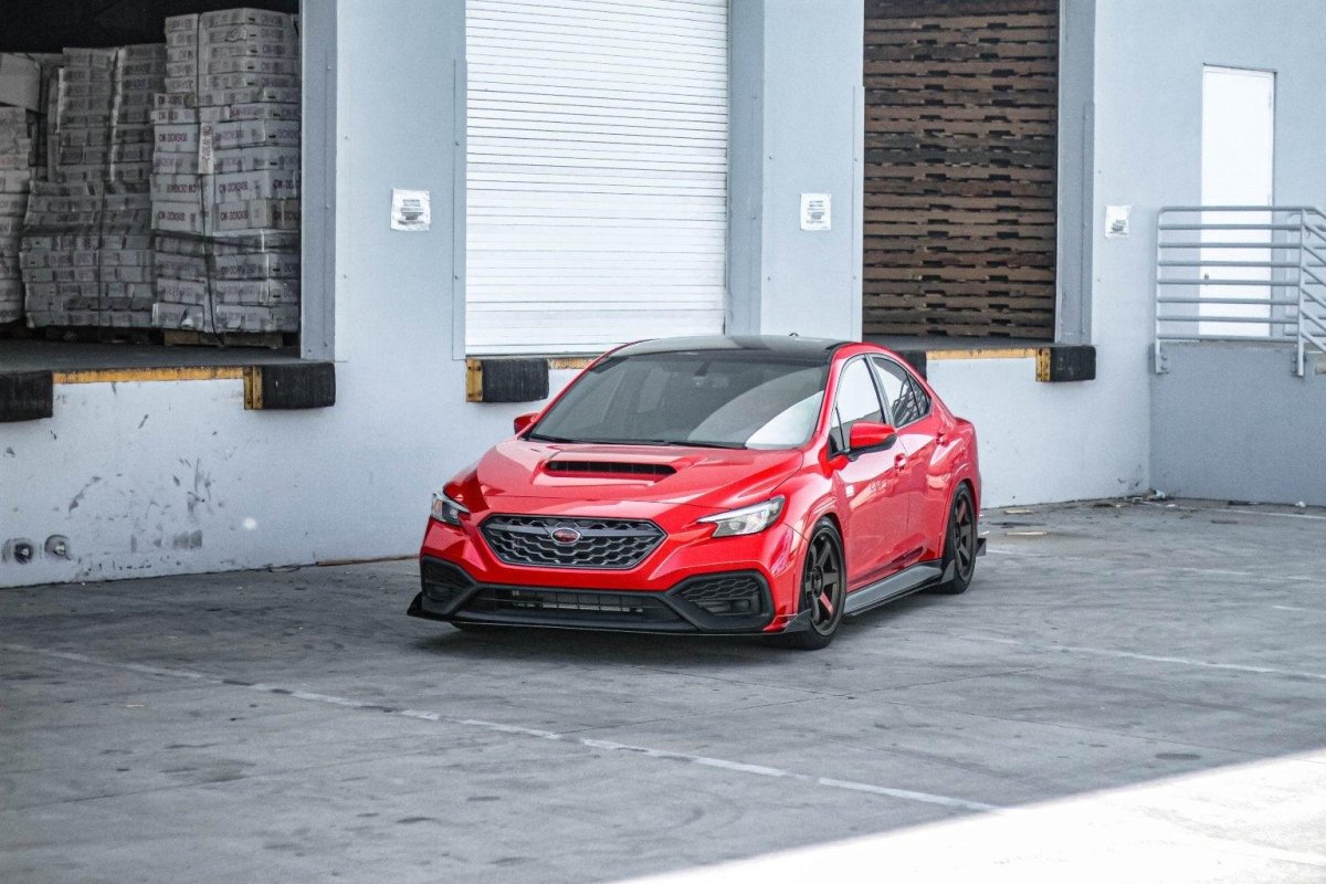 AeroflowDynamics 2022 - 2024 Subaru Wrx Front Splitter V2 - JDMuscleFront Wind Splitter22WRX-FRONTSPLITT-V2No LipNo Liner