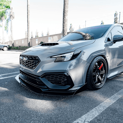 AeroflowDynamics 2022 - 2024 Subaru Wrx Front Splitter V6 - JDMuscleFront Wind Splitter22WRX-FRONTSPLITT-V6No LipNo Liner