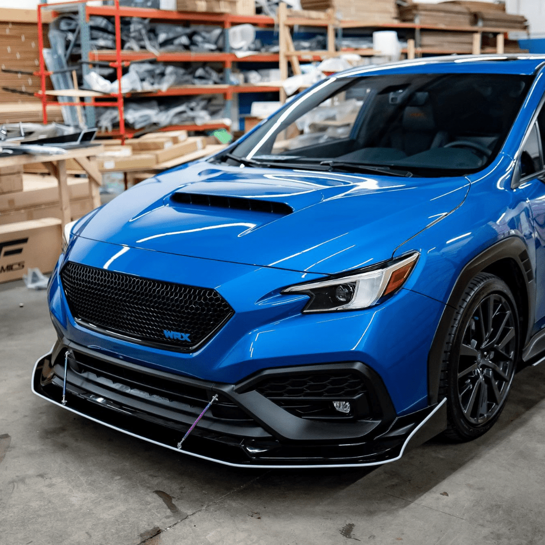AeroflowDynamics 2022 - 2024 Subaru Wrx Front Splitter V6 - JDMuscleFront Wind Splitter22WRX-FRONTSPLITT-V6No LipNo Liner