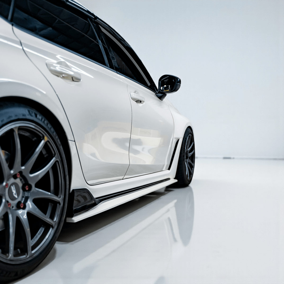 AeroflowDynamics 2023+ Honda Civic Type R FL5 S Style Side Skirt Extension V1 - JDMuscleSide SkirtsFL5-GBK-SS-EXTGloss Black