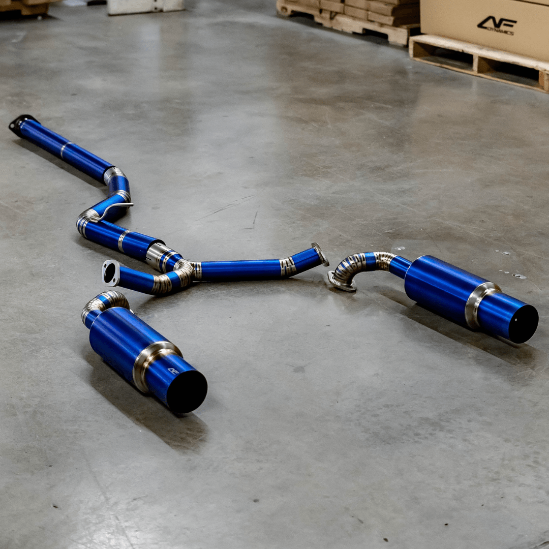 AeroflowDynamics [22 - 26 WRX] AFD F1 Titanium Dual Exit Catback Exhaust - JDMuscleCat Back Exhaust SystemVB-F1-TDE-CAT