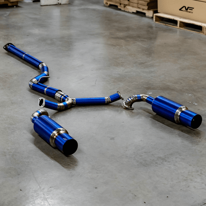 AeroflowDynamics [22 - 26 WRX] AFD F1 Titanium Dual Exit Catback Exhaust - JDMuscleCat Back Exhaust SystemVB-F1-TDE-CAT