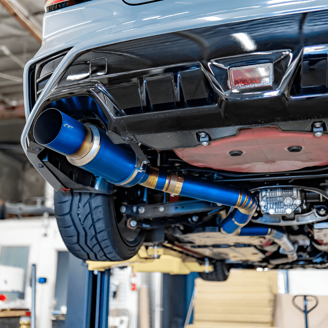 AeroflowDynamics [22 - 26 WRX] AFD F1 Titanium Single Exit Catback Exhaust - JDMuscleCat Back Exhaust System22WRX-F1-TSE-CAT-BLUEBlue Titanium