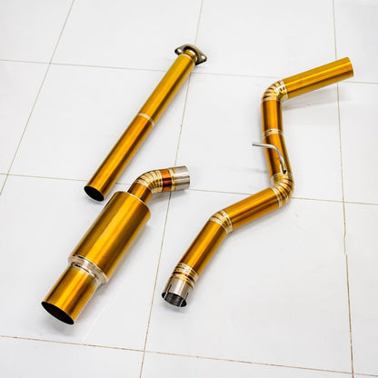 AeroflowDynamics [22 - 26 WRX] AFD F1 Titanium Single Exit Catback Exhaust - JDMuscleCat Back Exhaust System22WRX-F1-TSE-CAT-BLUEBlue Titanium