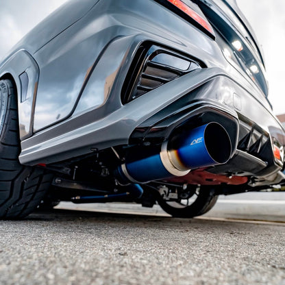 AeroflowDynamics [22 - 26 WRX] AFD F1 Titanium Single Exit Catback Exhaust - JDMuscleCat Back Exhaust System22WRX-F1-TSE-CAT-BLUEBlue Titanium