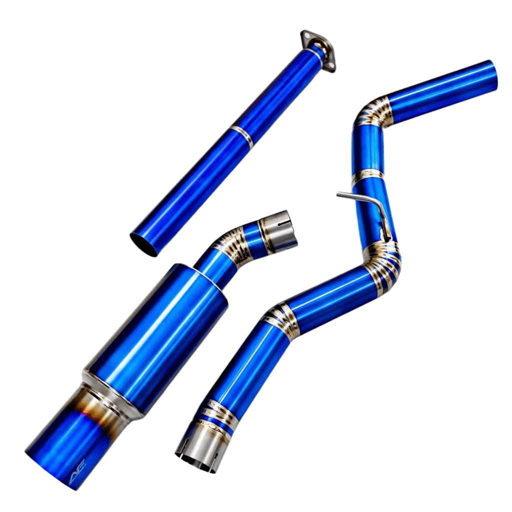 AeroflowDynamics [22 - 26 WRX] AFD F1 Titanium Single Exit Catback Exhaust - JDMuscleCat Back Exhaust System22WRX-F1-TSE-CAT-BLUEBlue Titanium