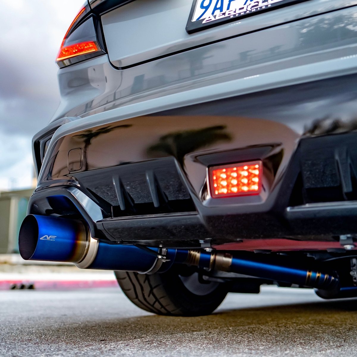 AeroflowDynamics [22 - 26 WRX] AFD F1 Titanium Single Exit Catback Exhaust - JDMuscleCat Back Exhaust System22WRX-F1-TSE-CAT-BLUEBlue Titanium