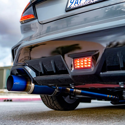 AeroflowDynamics [22 - 26 WRX] AFD F1 Titanium Single Exit Catback Exhaust - JDMuscleCat Back Exhaust System22WRX-F1-TSE-CAT-BLUEBlue Titanium
