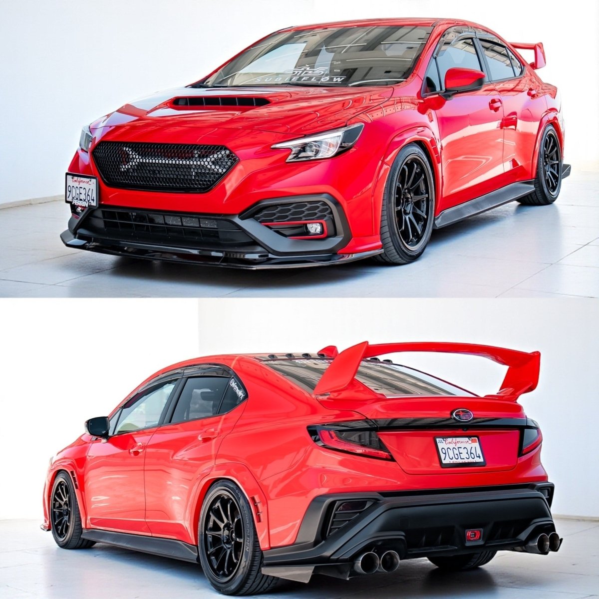 AeroflowDynamics [22 - 26 WRX] AFD Paint Matched Fender Flares - JDMuscleFendersVB-DCK-FNDFLRIgnition Red