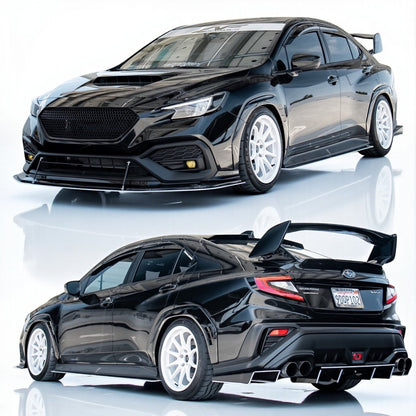 AeroflowDynamics [22 - 26 WRX] AFD Paint Matched Fender Flares - JDMuscleFendersVB-D4S-FNDFLRCrystal Black Silica